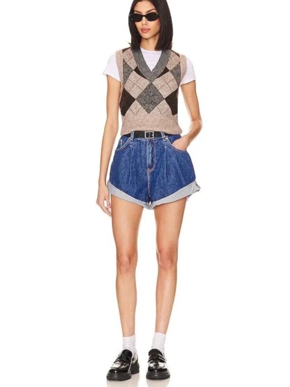 we the free danni high rise shorts size large